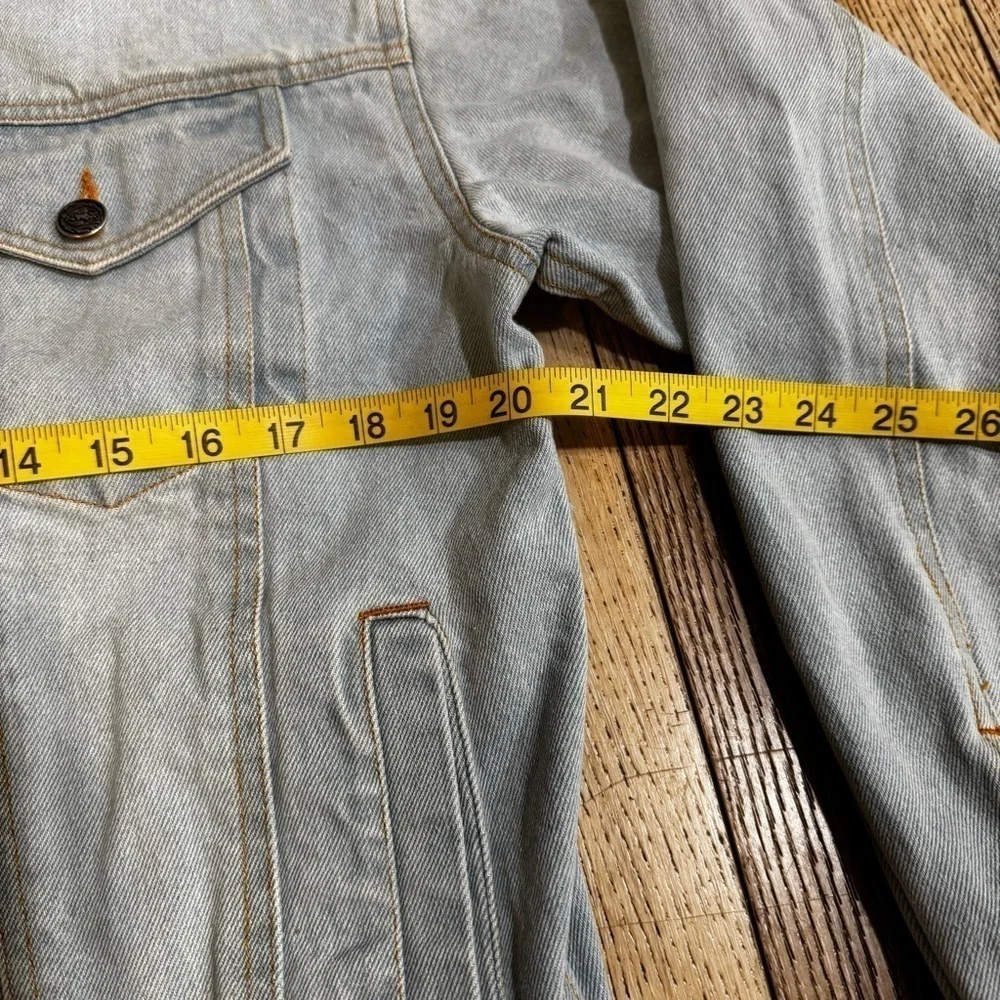 Vintage Workshop Authentic Collection cotton denim jean work jacket button up M.